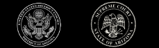 Supreme court seal and district court seal